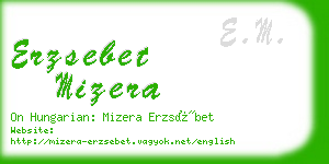 erzsebet mizera business card